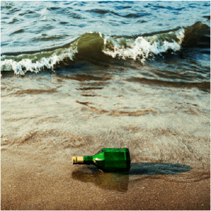 Bottle on the beach